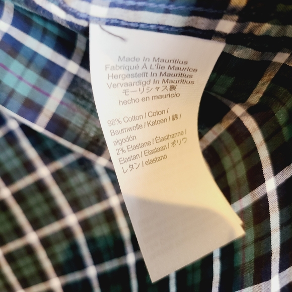 J Crew Flex Washed Classic Plaid Button Down Shirt - Picture 4 of 5